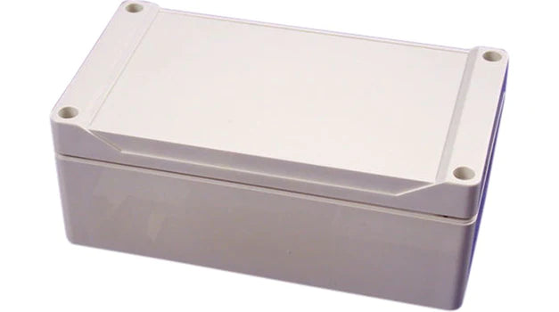 160 x 90 x 60mm ABS IP66 watertight grey styled lid enclosure