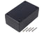 105 x 66 x 33mm FRABS IP65 black plastic enclosure thick wall