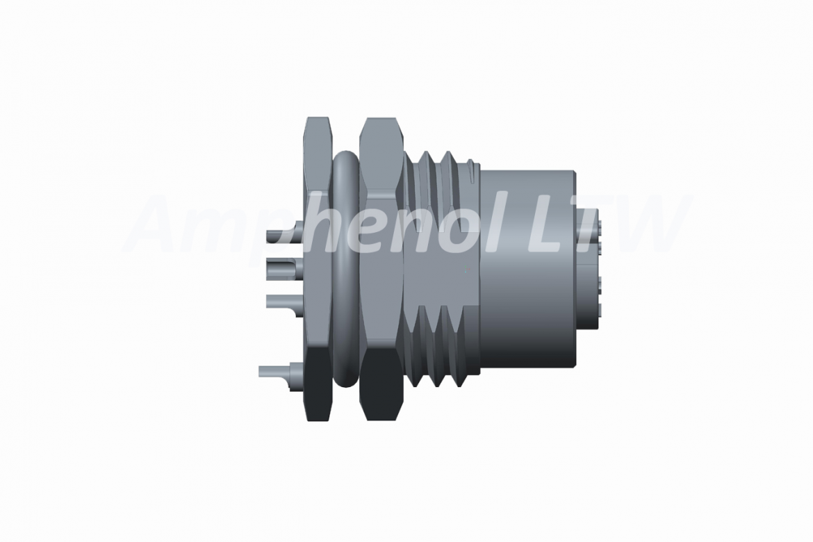 IP68 3 way panel female plastic