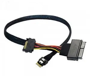 MCIO 4i 8654 to U.2 SATA 8639 + power 1M