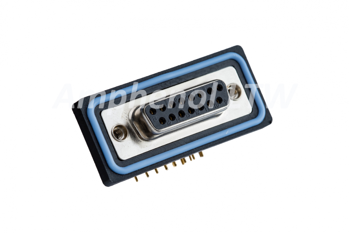 15 way male right angle PCB IP68