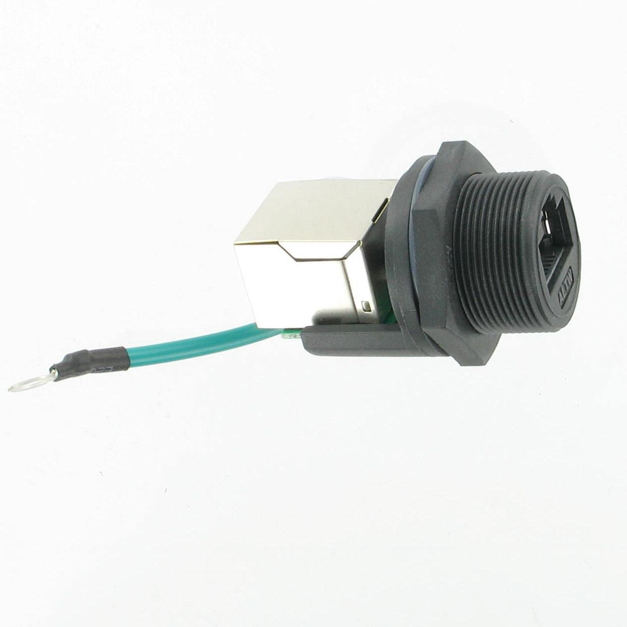 IP67 Panel 13/16" RJ45 F/F unmated w/proof + tag